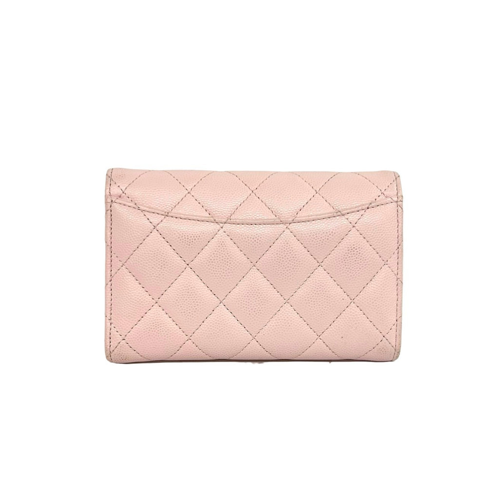 trifold wallet chanel