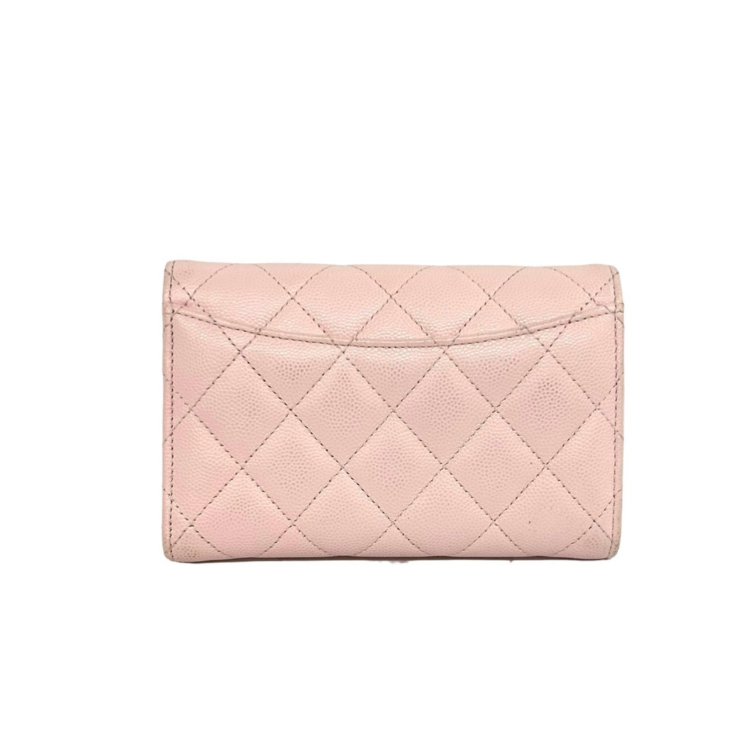 trifold wallet chanel