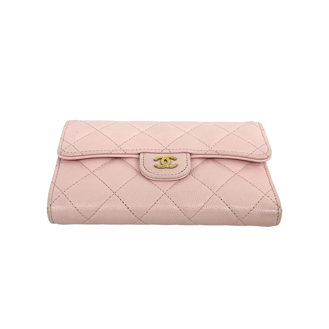 trifold wallet chanel