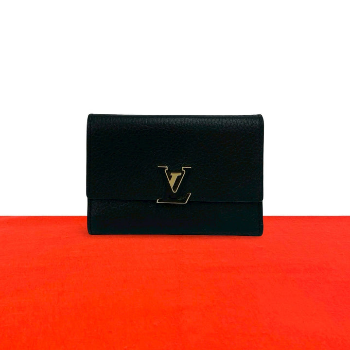 三つ折り財布 ルイヴィトン ポルトフォイユ カプシーヌ コンパクト