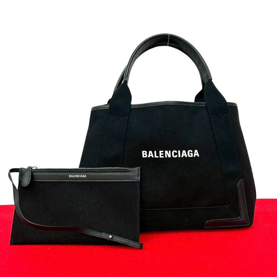 ハンドバッグ バレンシアガ ネイビー カバス