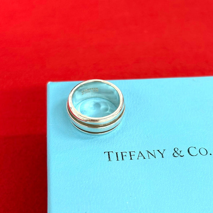 リング・指輪 ティファニー グルーブド ダブルライン リング