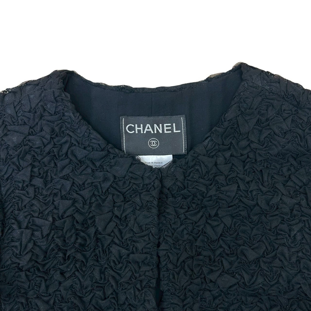 collarless jacket chanel