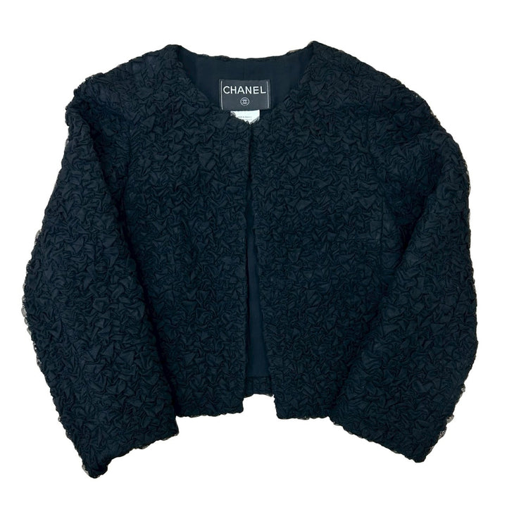 collarless jacket chanel