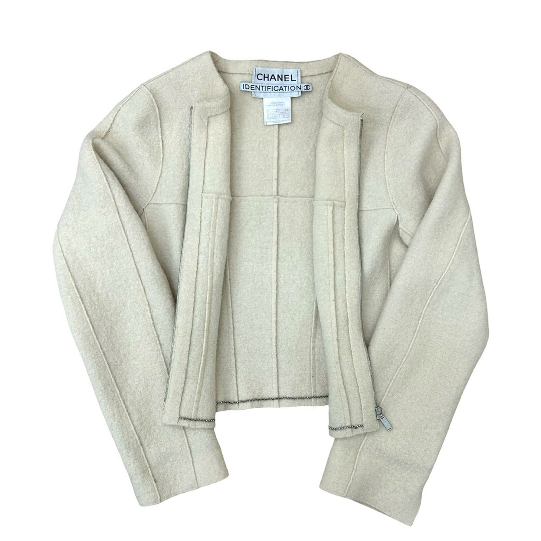 collarless jacket chanel