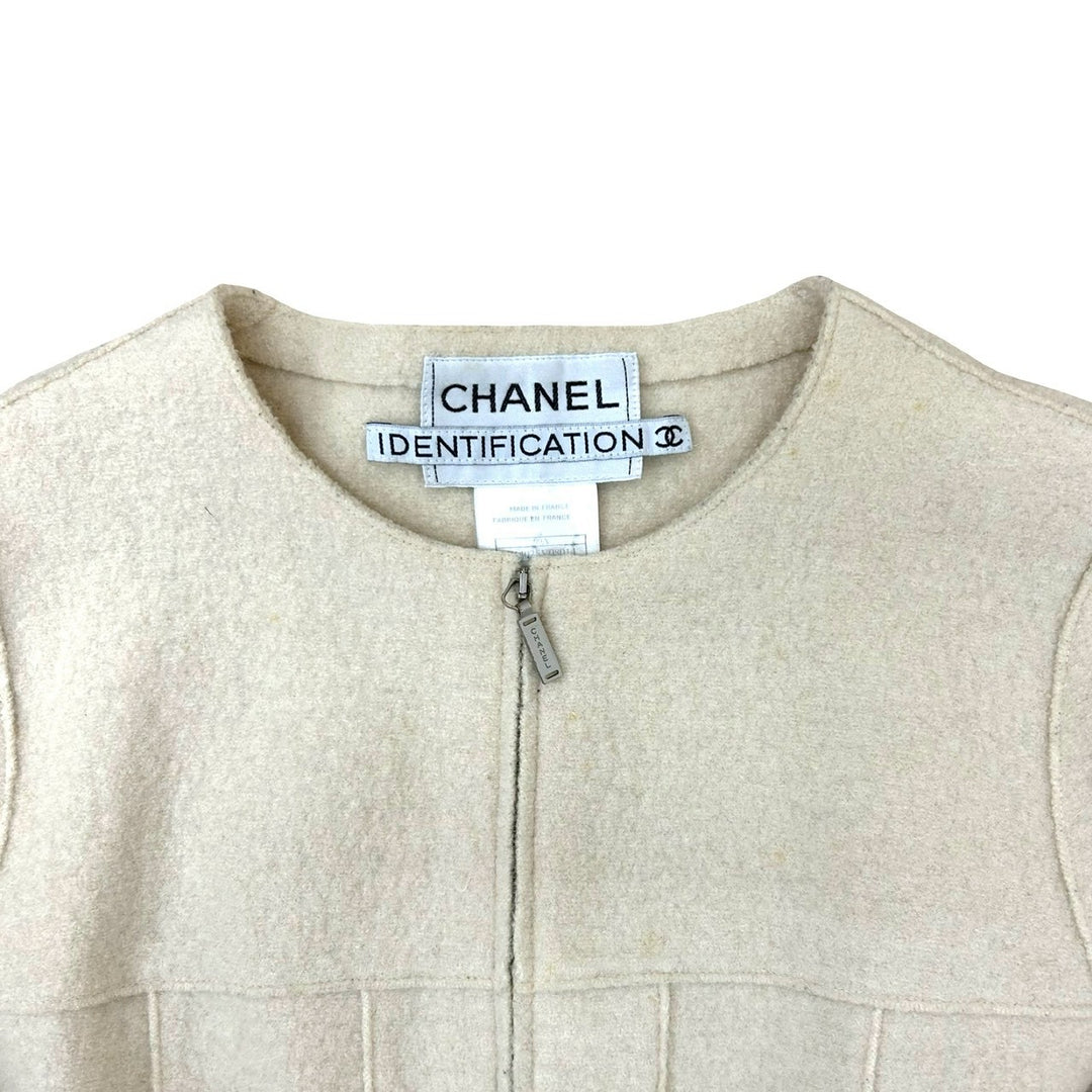 collarless jacket chanel