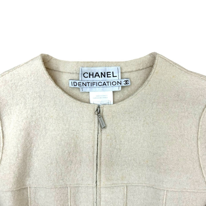 collarless jacket chanel