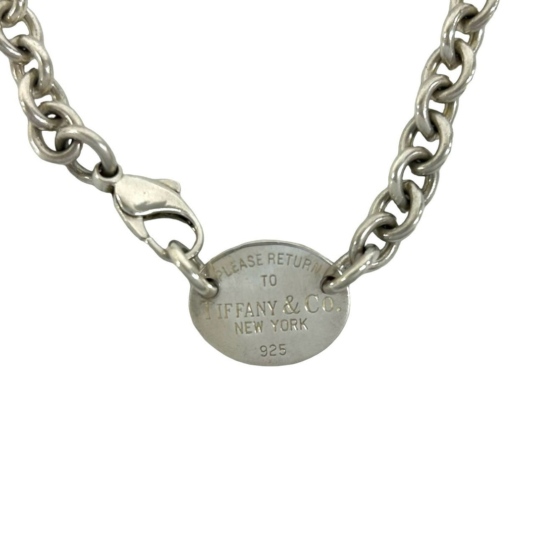 Necklace Tiffany Return Toe Oval Tag Necklace