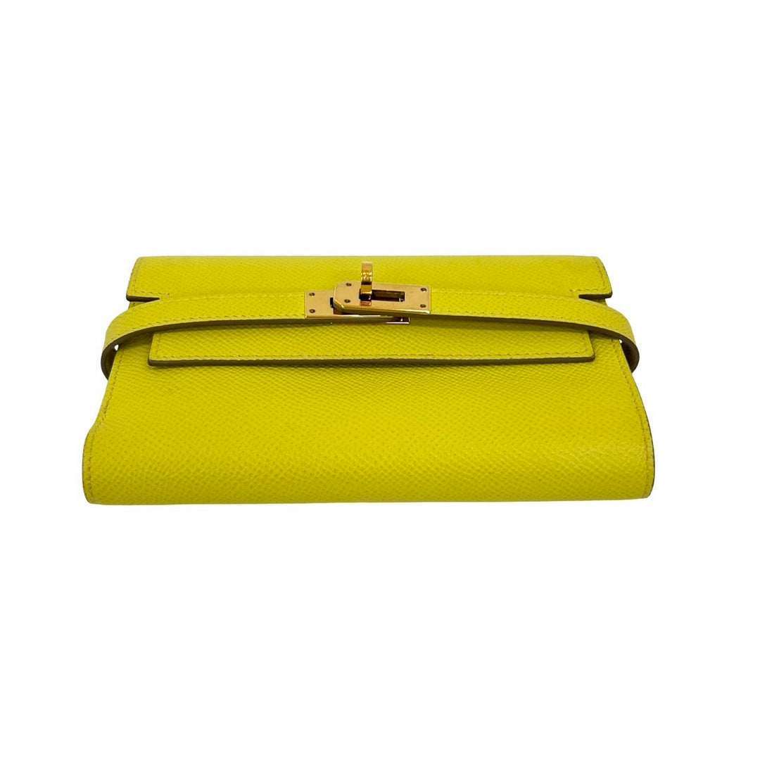 雙折皮夾 Hermes Kelly 皮夾 緊湊型