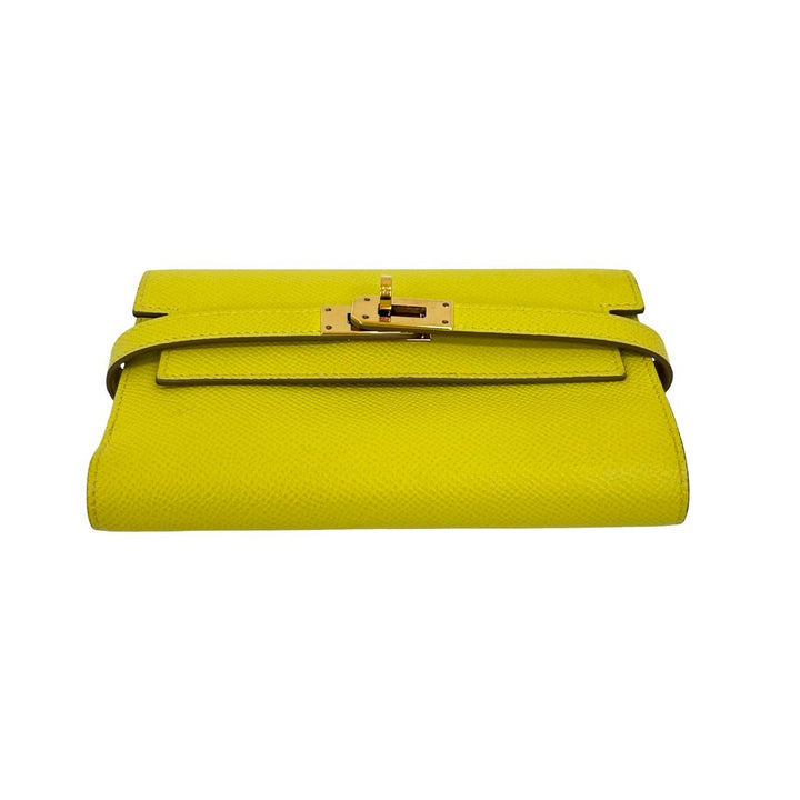 雙折皮夾 Hermes Kelly 皮夾 緊湊型