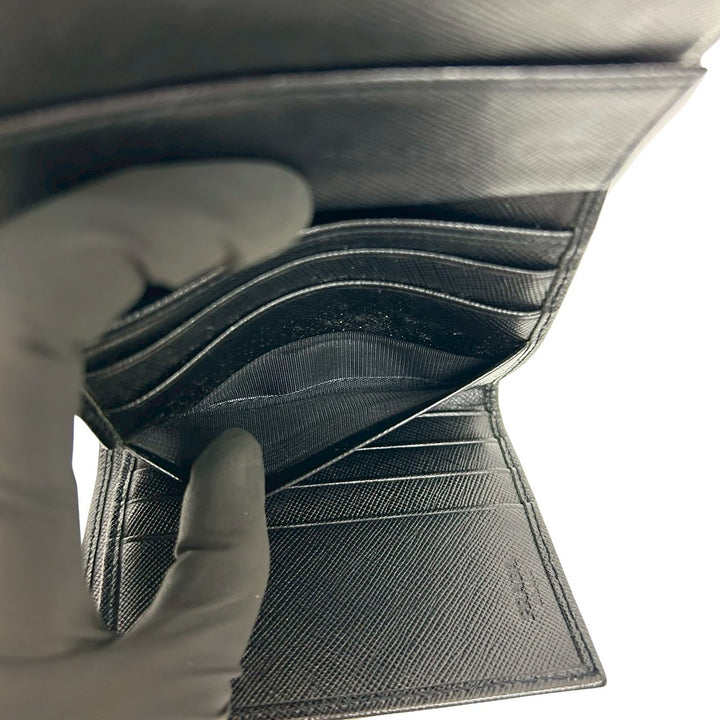 trifold wallet prada