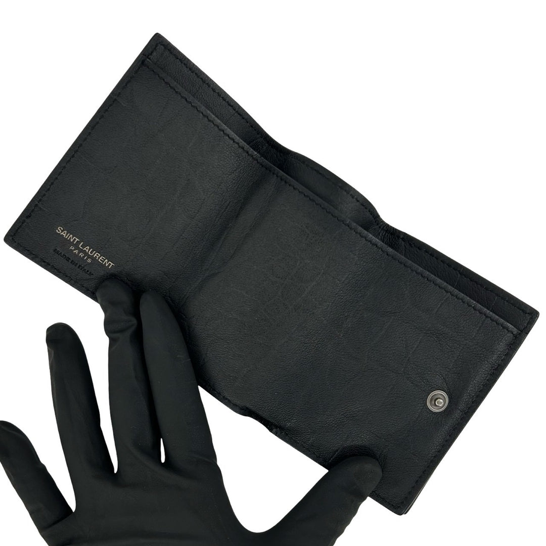 trifold wallet saint laurent paris