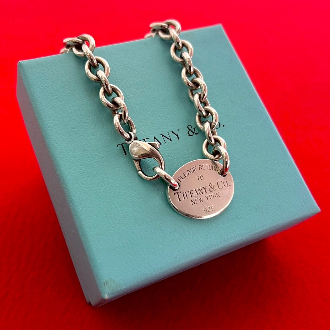 necklace tiffany return toe oval
