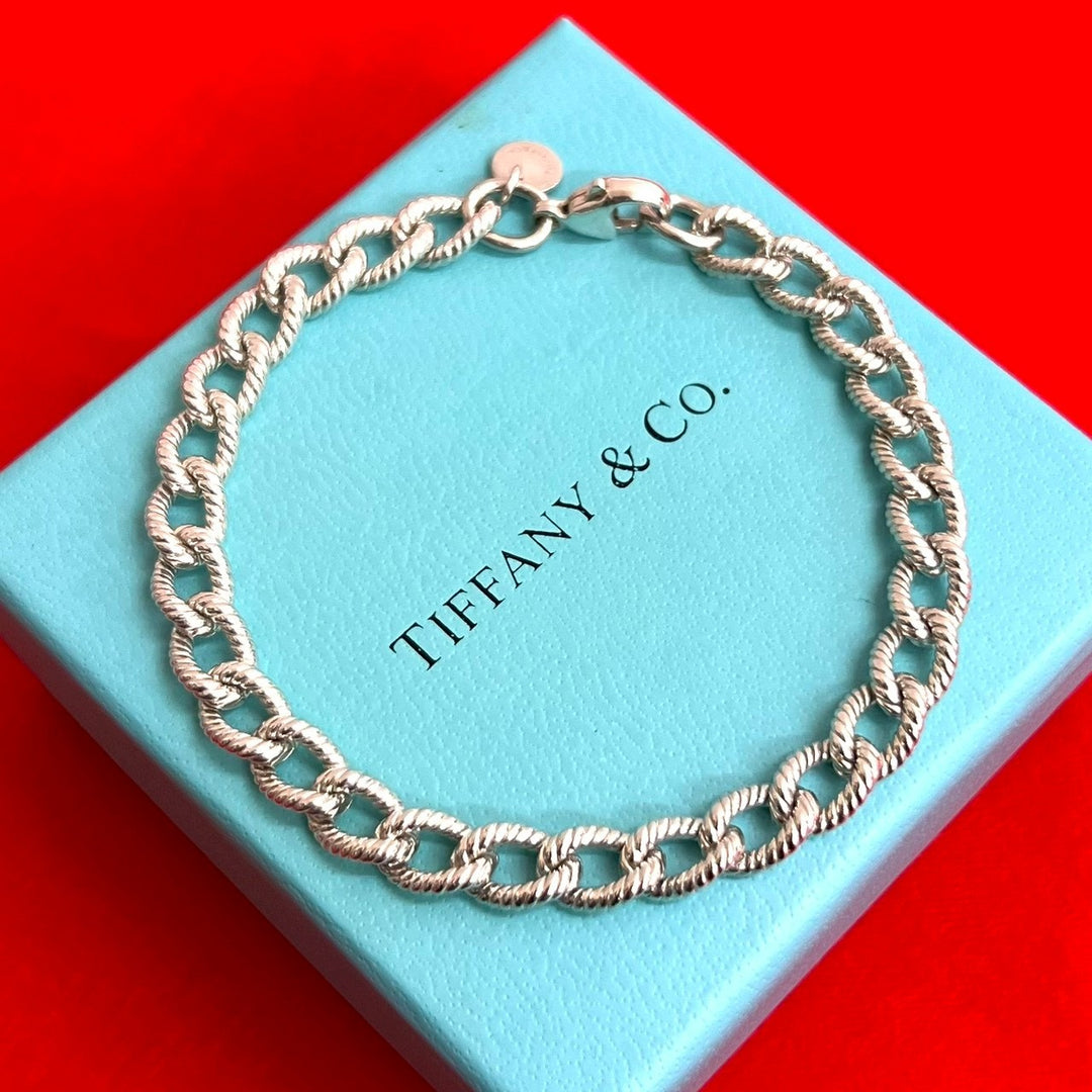 blurRubbingTiffany Twisted Rope Link BraceletRubbingCut