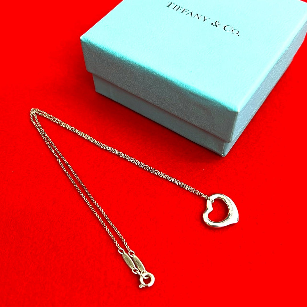 necklace tiffany open heart necklace