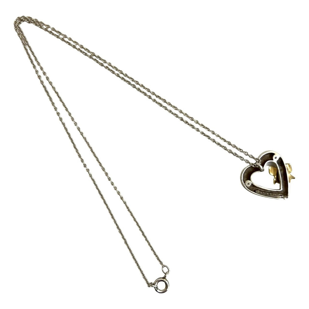 Necklace Tiffany Heart & Ribbon