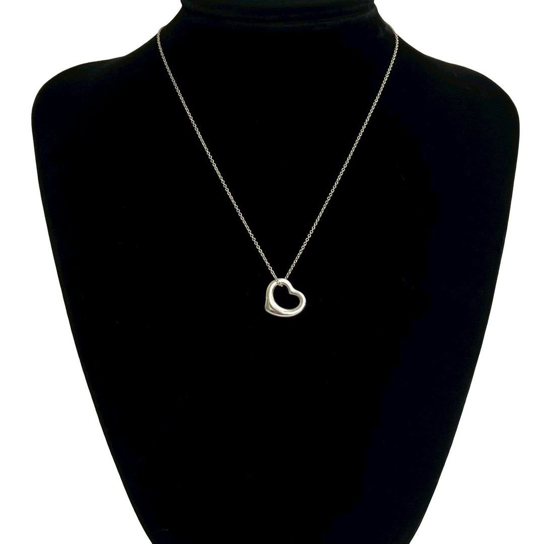 necklace tiffany open heart necklace