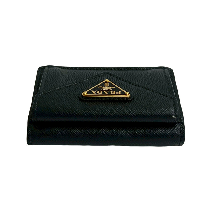 trifold wallet prada