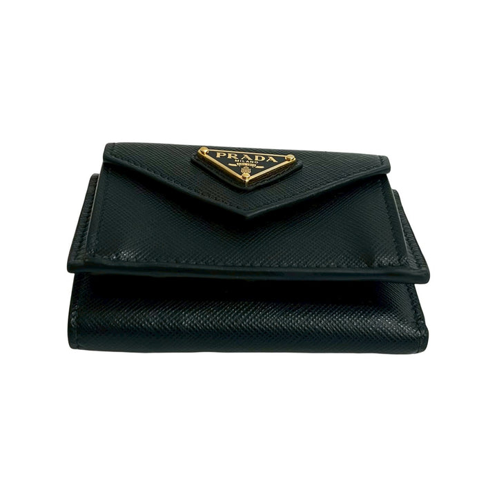 trifold wallet prada