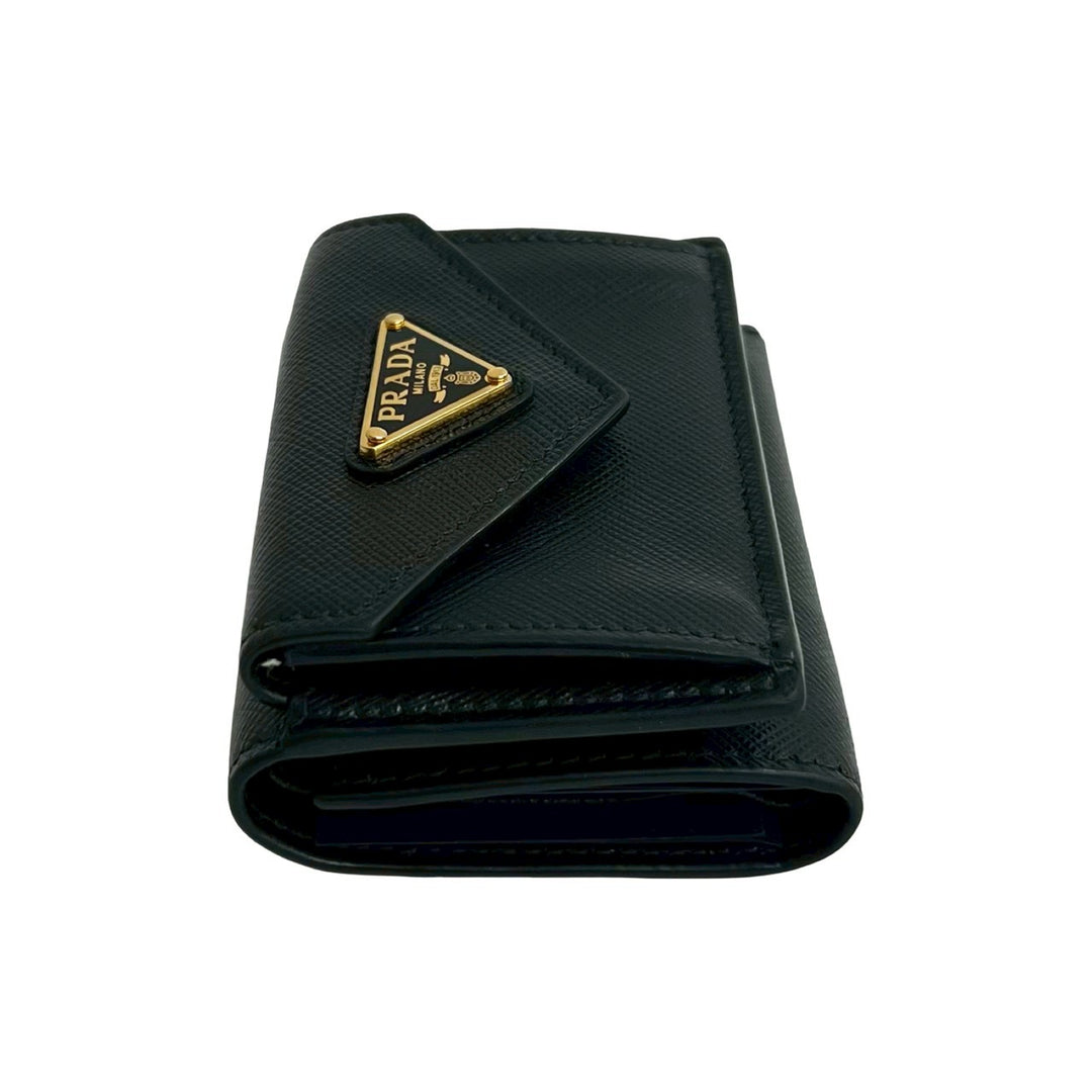 trifold wallet prada