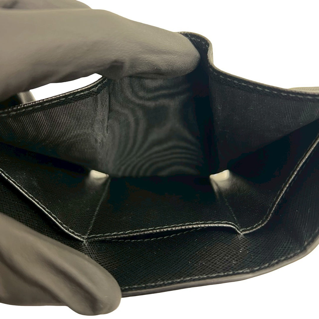 trifold wallet prada