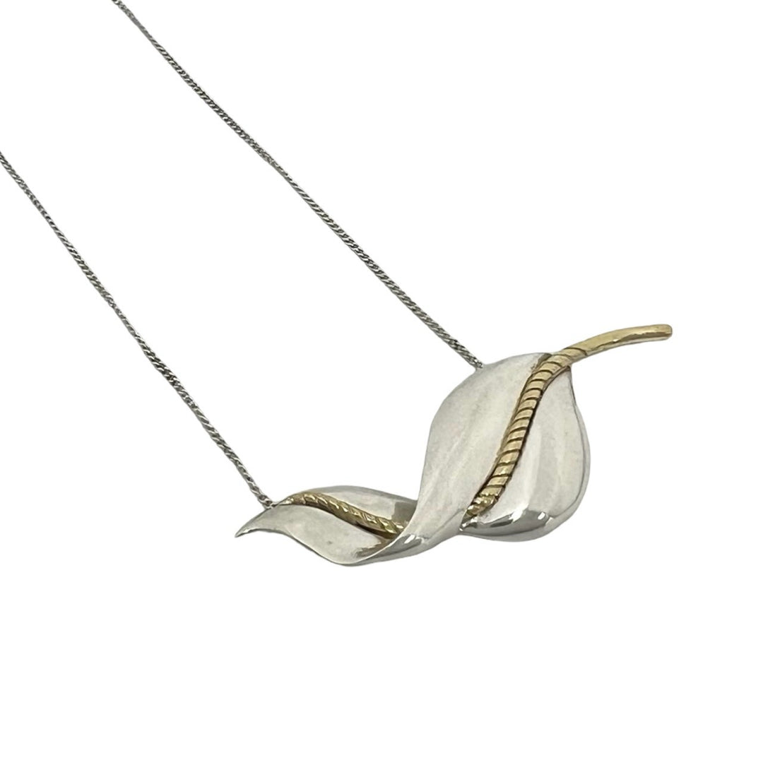 necklace tiffany leaf motif necklace