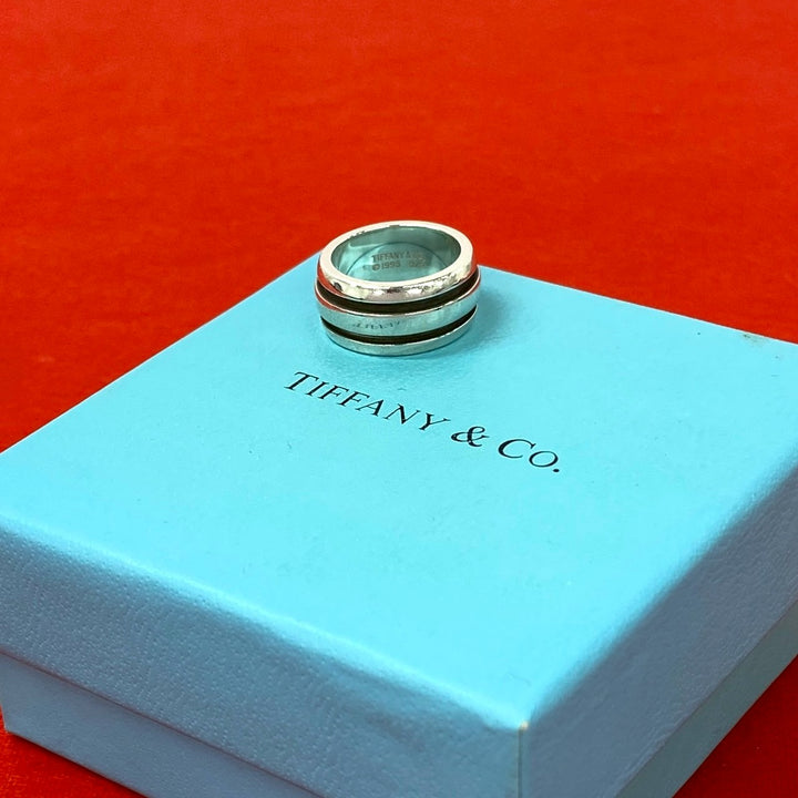 Rings Tiffany Grooved Double Line Ring