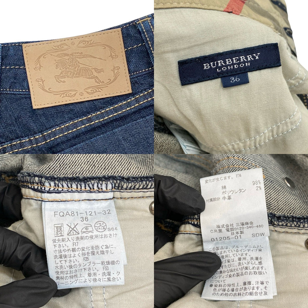 牛仔長褲 burberry