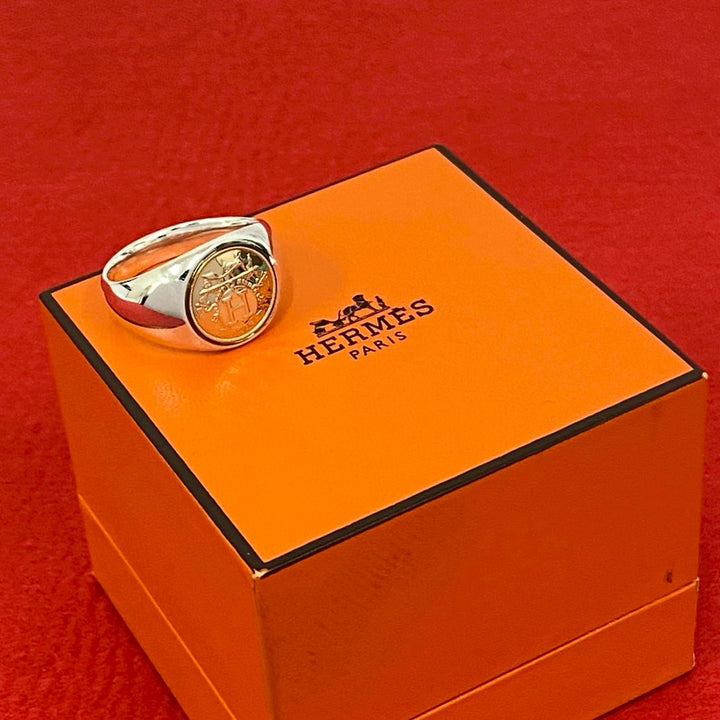 戒指 Hermes Exlibris 騎士戒指