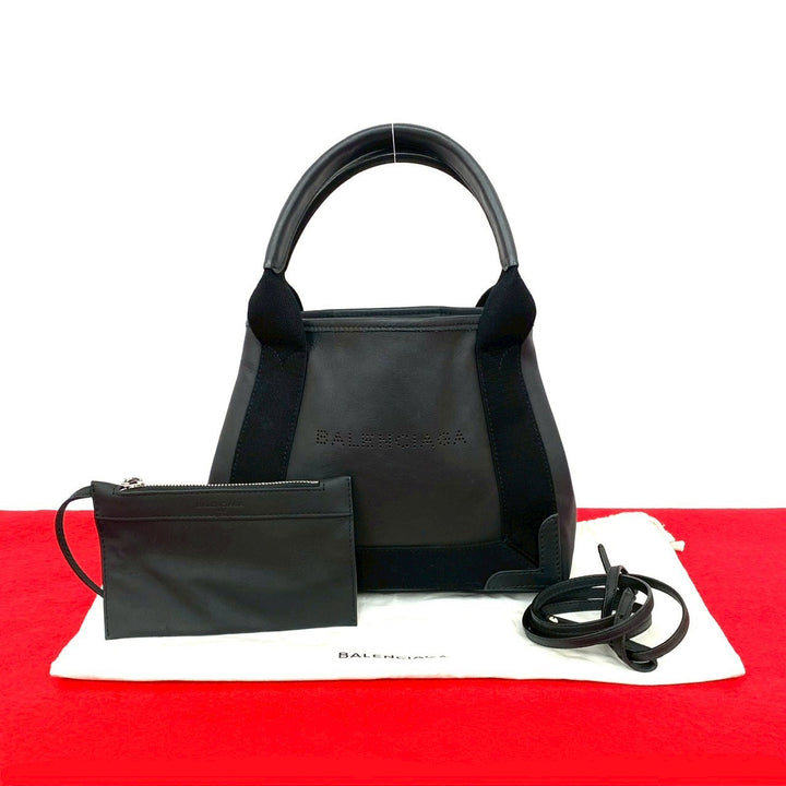 ショルダーバッグ バレンシアガ ネイビーカバス XS