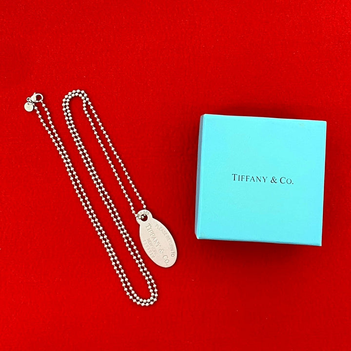 項鍊 Tiffany Return Toe 橢圓形標籤項鍊