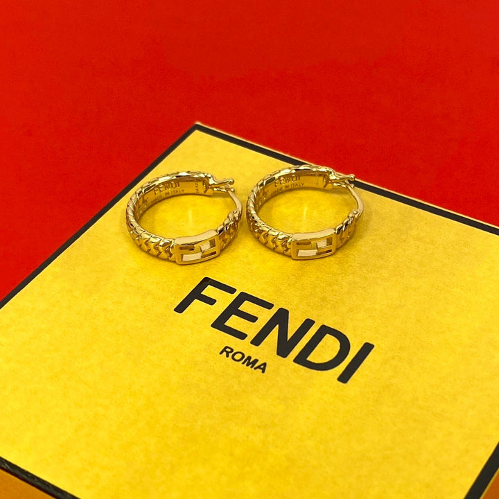 Earrings Fendi FF Baguette Hoop Earrings
