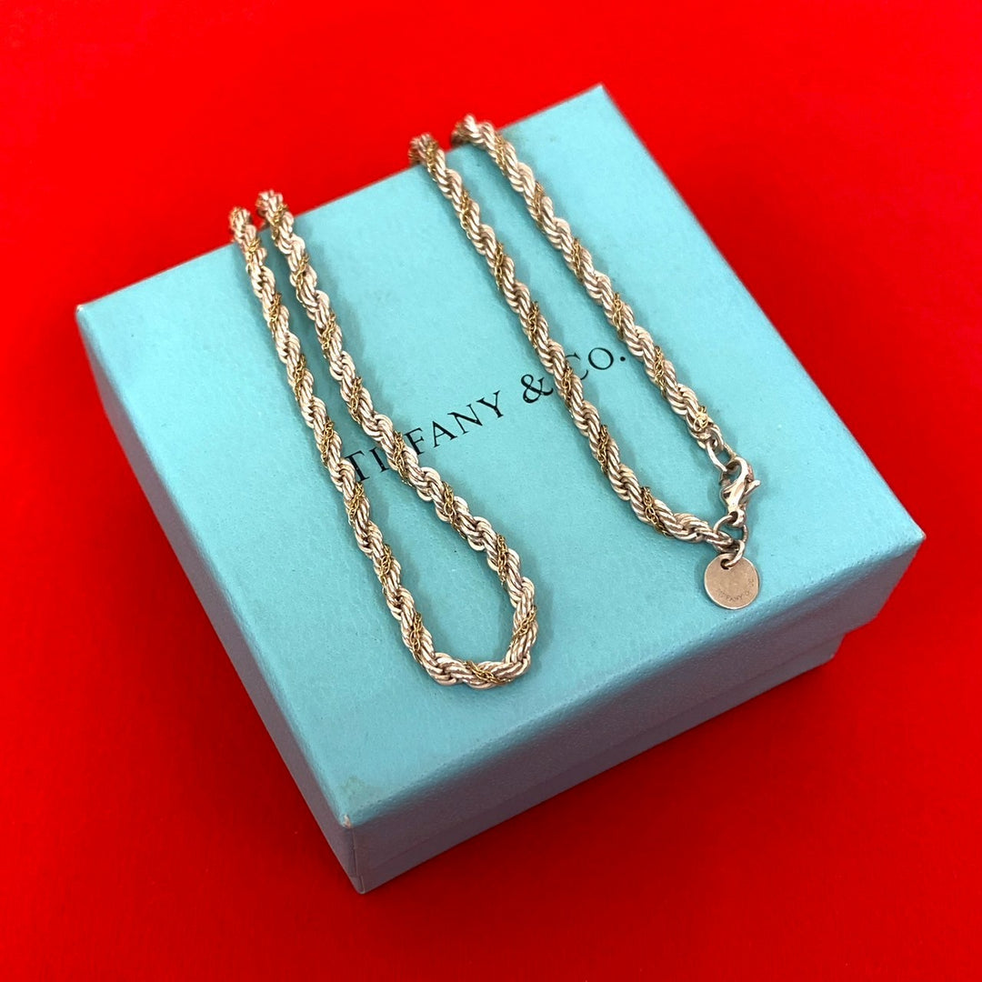 Necklace Tiffany Twisted Rope Chain Necklace