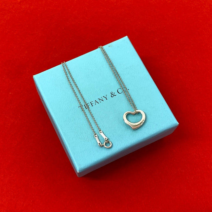 necklace tiffany open heart necklace