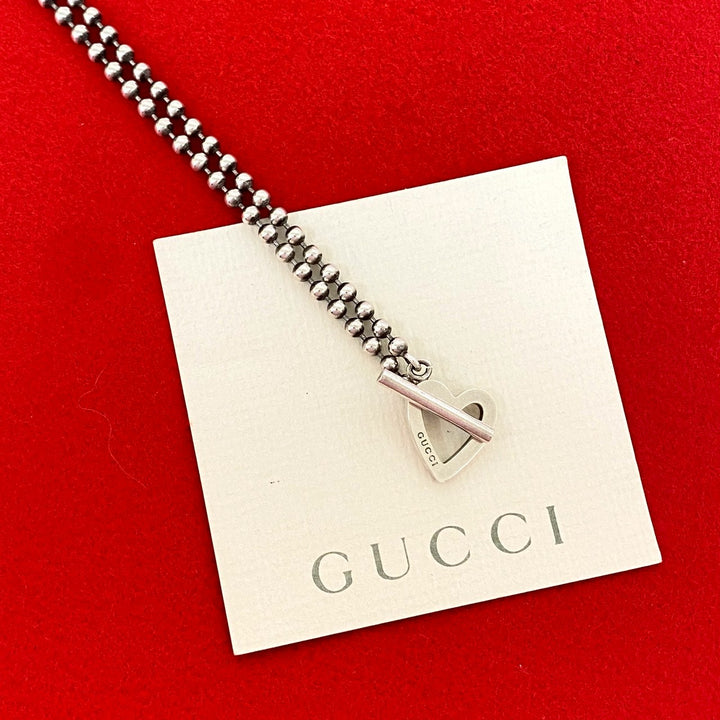 ネックレス グッチ トグルハート ネックレス