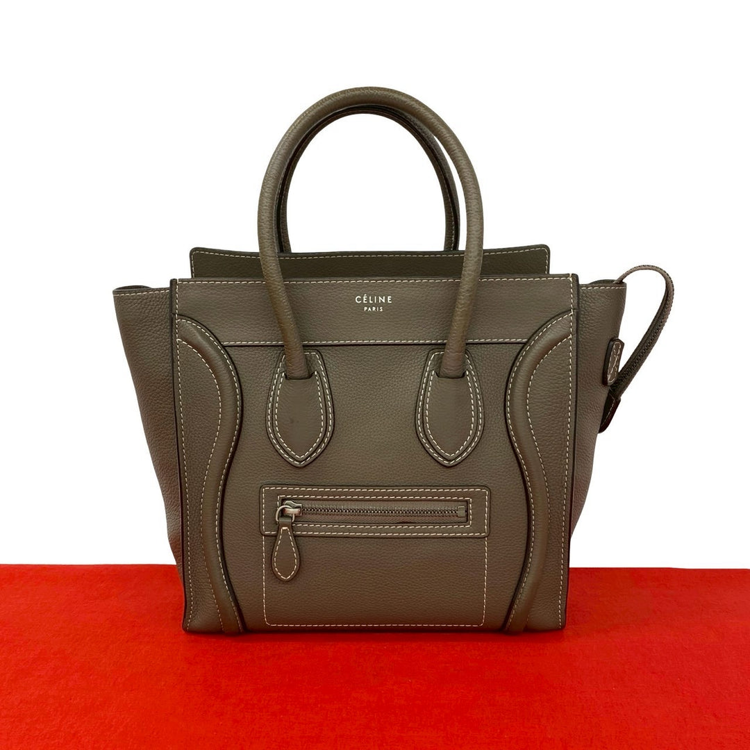 handbag celine luggage micro shopper