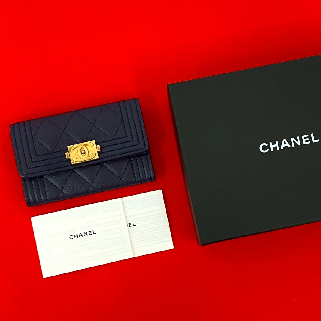 card case chanel boy chanel
