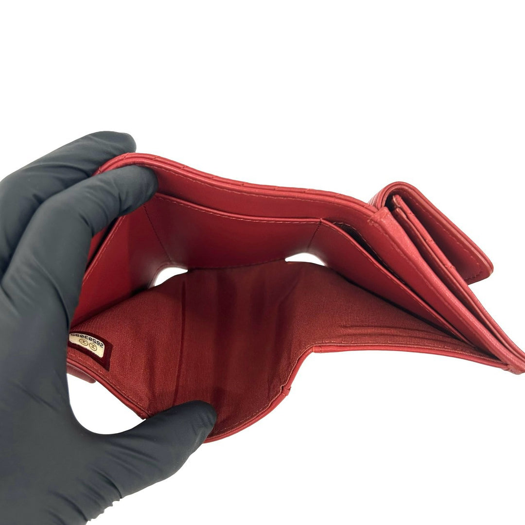 Tri-fold wallet Chanel Boy Chanel