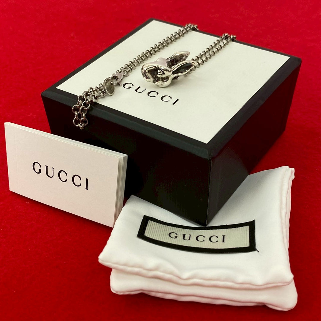ネックレス グッチ アンガーフォレスト ラビットヘッド ネックレス