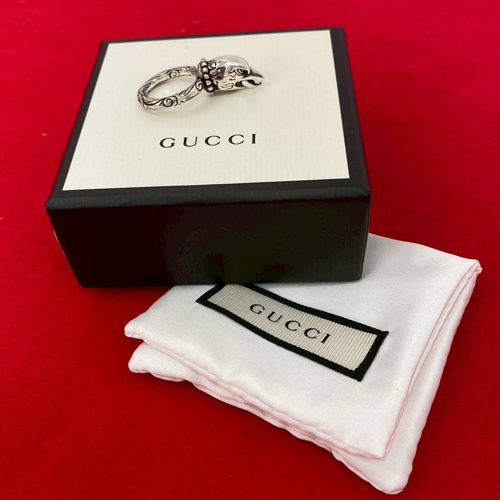 リング・指輪 グッチ アンガーフォレスト イーグルヘッド リング