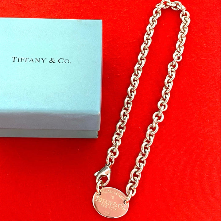 necklace tiffany return toe oval necklace