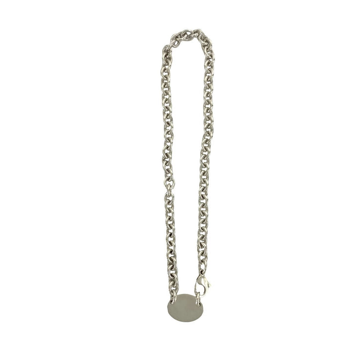 necklace tiffany return toe oval necklace