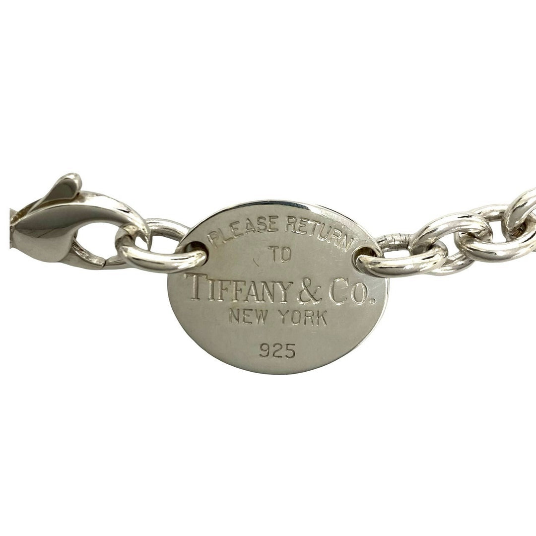 necklace tiffany return toe oval necklace