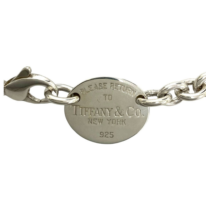 necklace tiffany return toe oval necklace