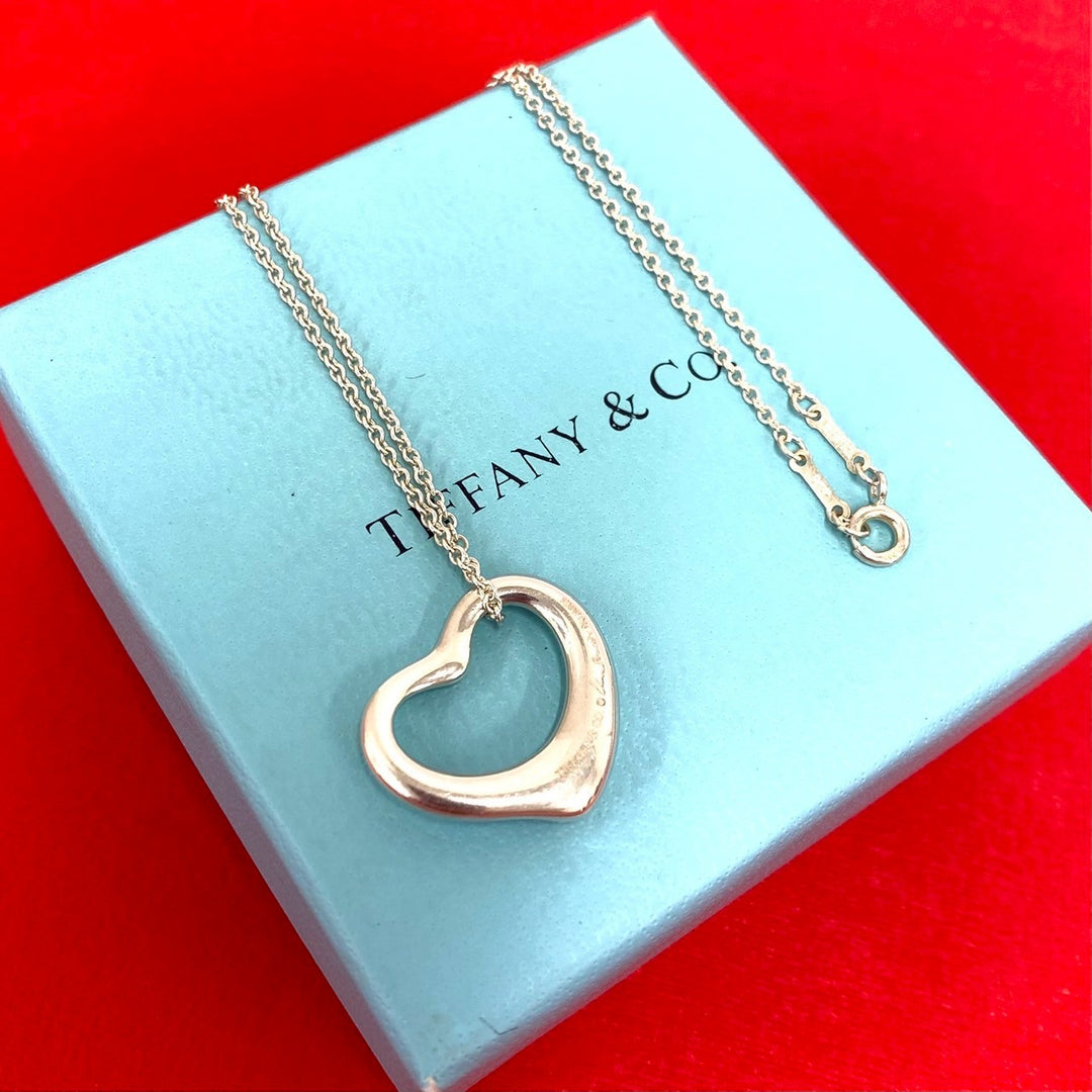 necklace tiffany open heart