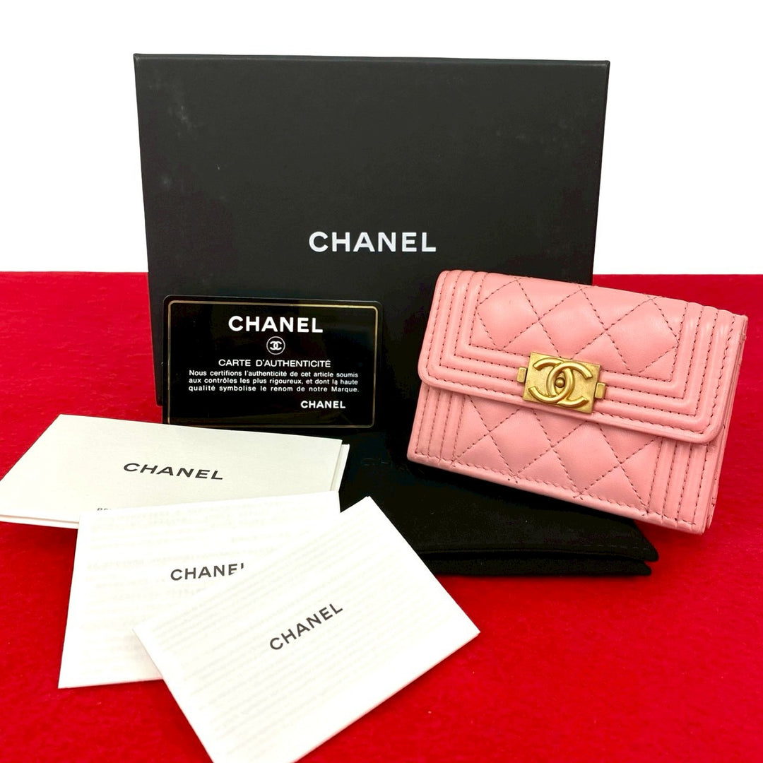 三折錢包 Chanel Boy Chanel