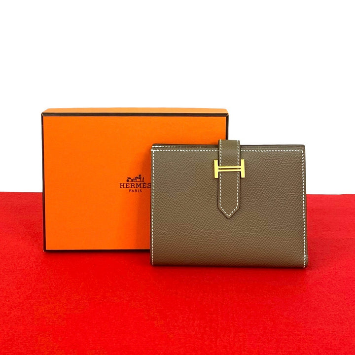 Bifold wallet Hermes Bearn compact