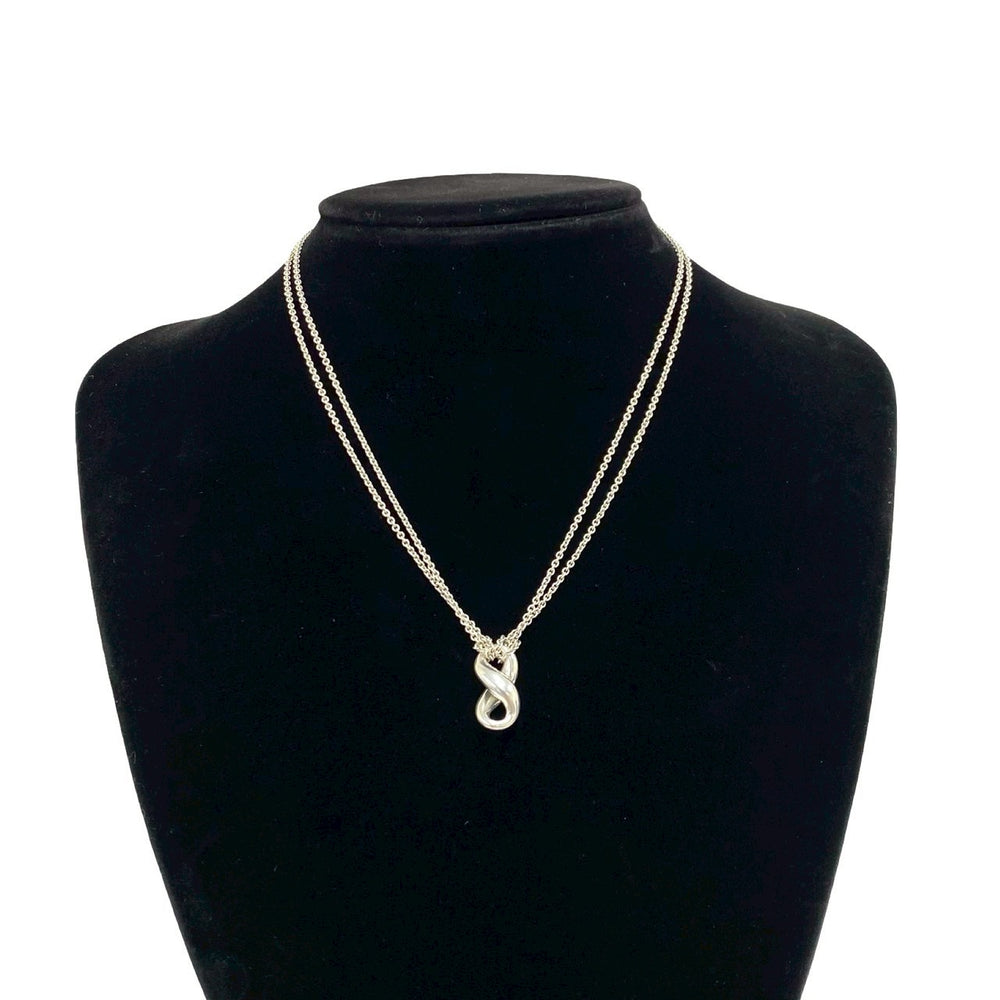 necklace tiffany infinity double chain