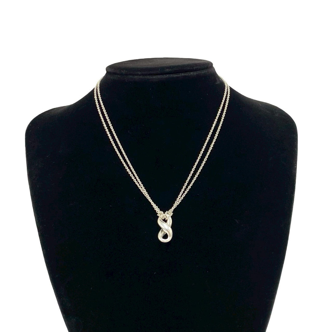 necklace tiffany infinity double chain