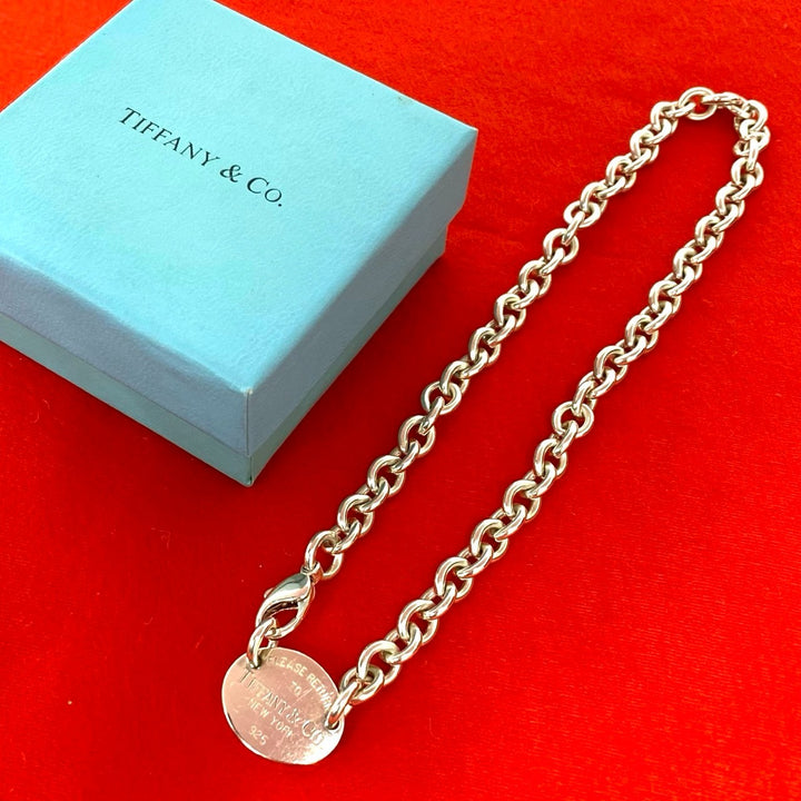 necklace tiffany return toe oval necklace